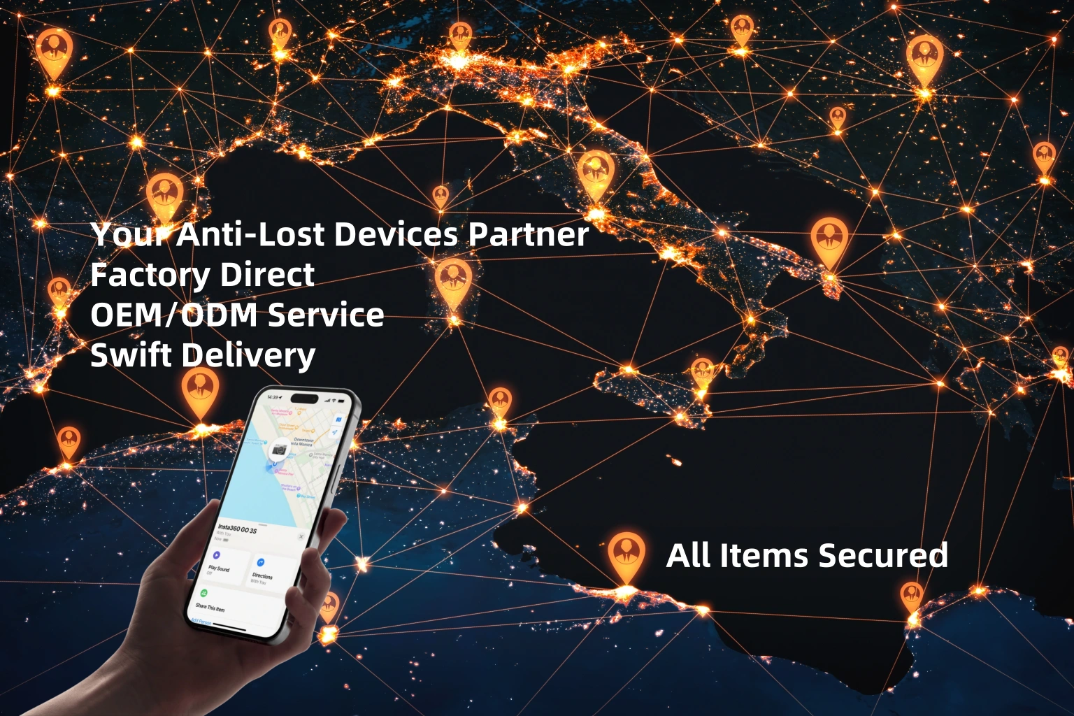 anti-lost gps location tracker factory