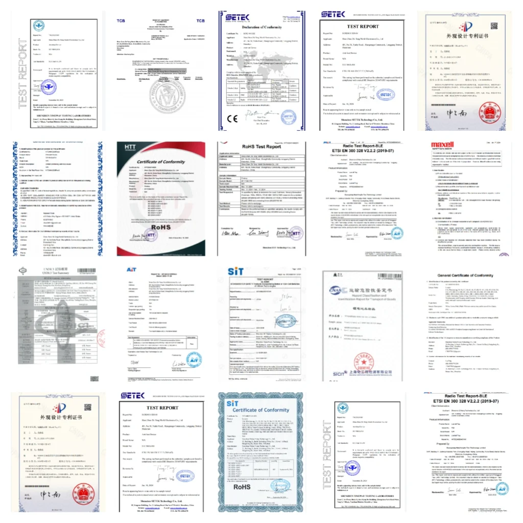 our certificates