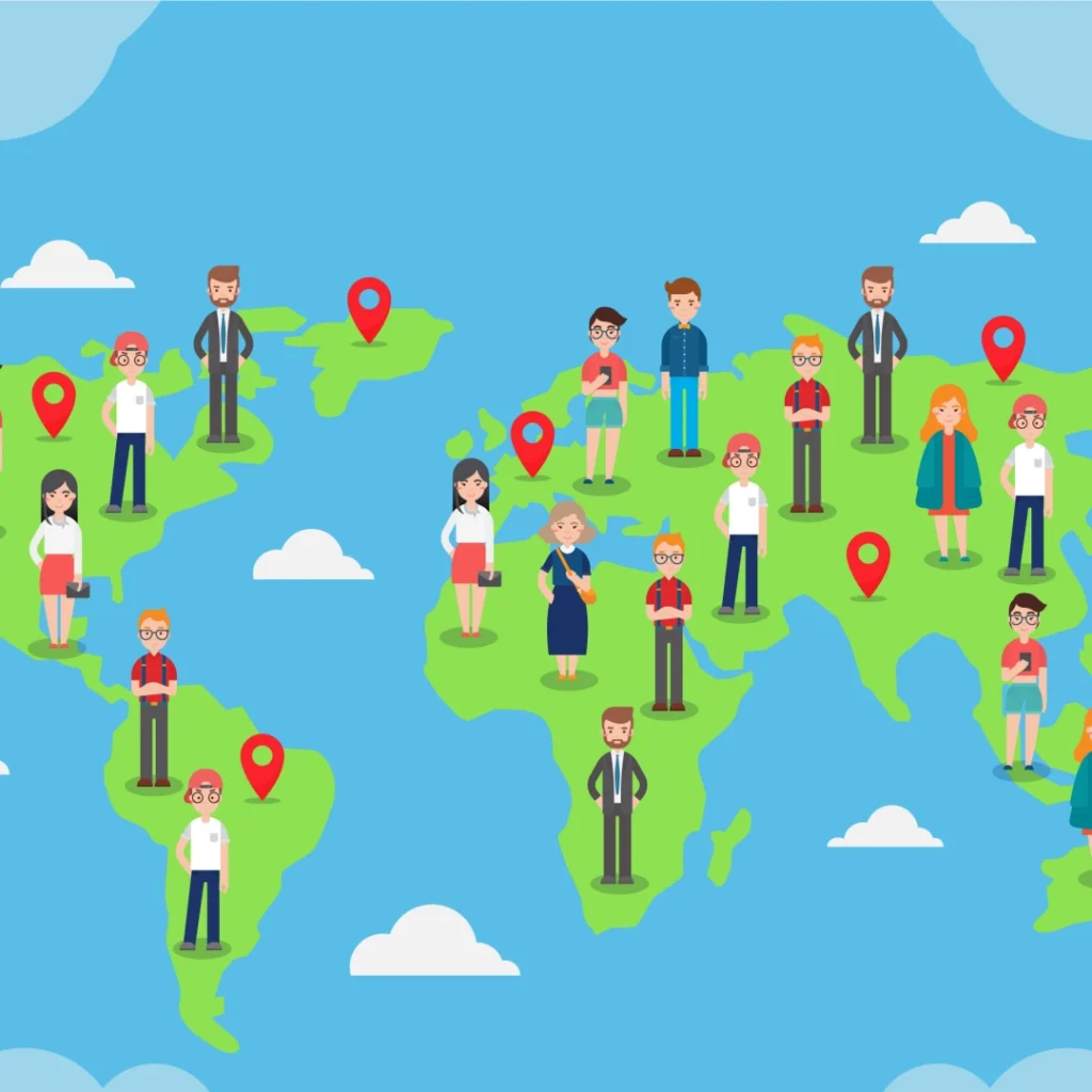 “Find” networks: globally distributed location